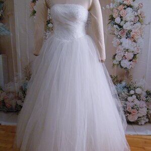 Wedding Dress with Crystal Beads Size 2